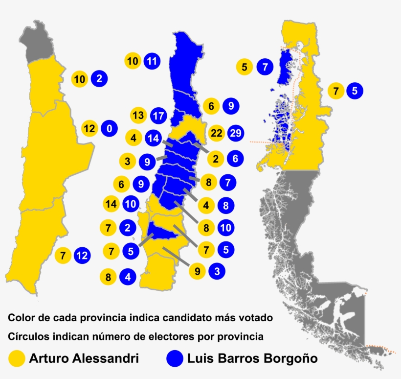 Elección Presidencial Chile 1920 - Chile 1970 Election Results, transparent png #8986550