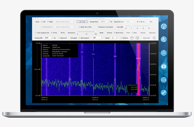 The Very Low Frequency Receiver Is A Software Defined - Flat Panel Display, transparent png #8986860