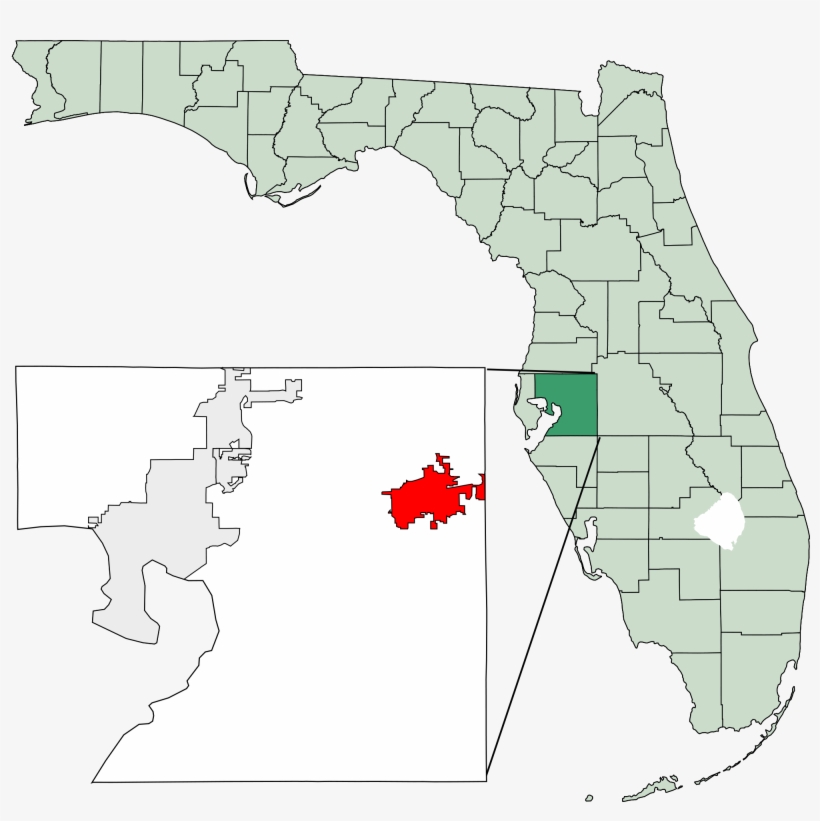 Plant City On Map Of Florida - Plant City Florida Map, transparent png #8987091