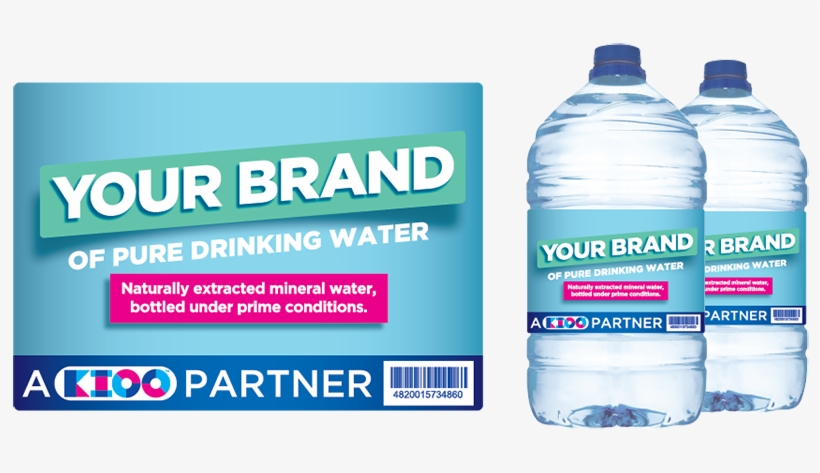Develop Your Own Drinking Water Brand With Kioo - Plastic Bottle, transparent png #8987309