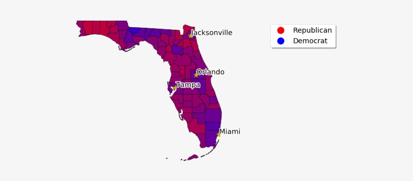 Florida Voters Will Have A Lot To Say This November - 2018 Florida Political Map, transparent png #8987673
