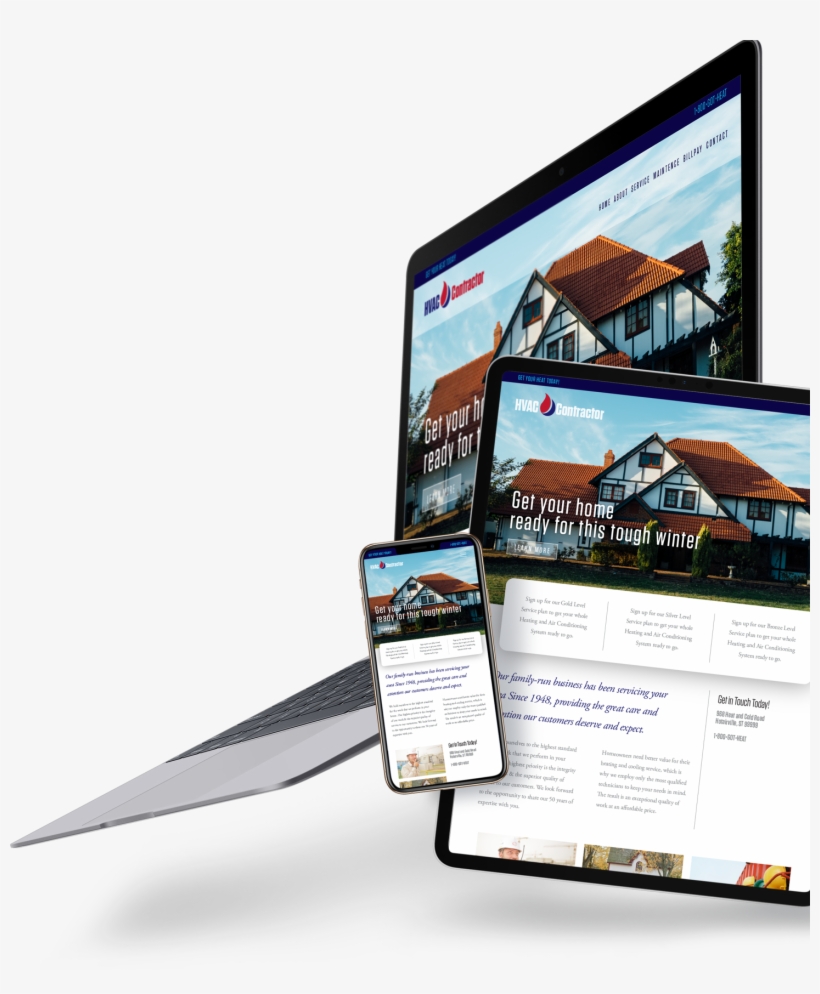 Delta T Creative Hvac Contracotr Website Examples - Billboard, transparent png #8988931