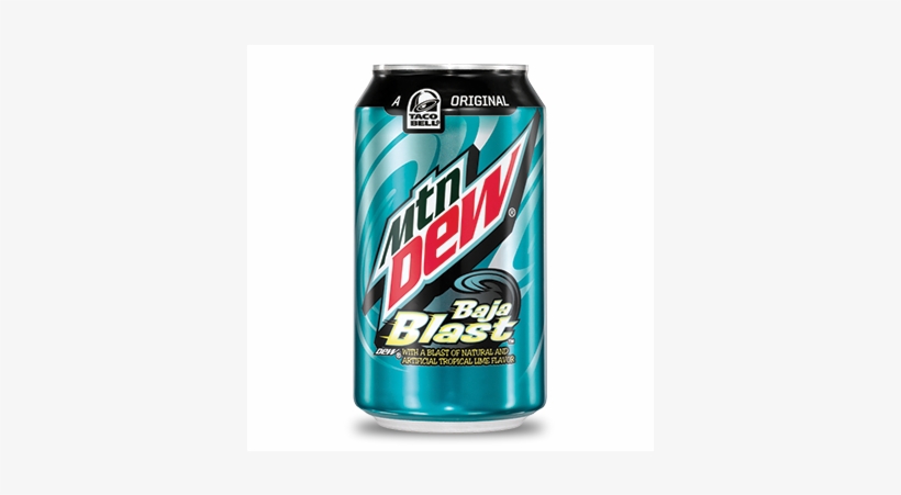 Mountain Dew American Drinks - Mountain Dew Baja Blast Transparent, transparent png #8989200