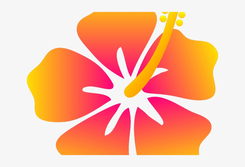 Hawaiian Flower Clipart - Clip Art Hawaiian Flower, transparent png #8989691