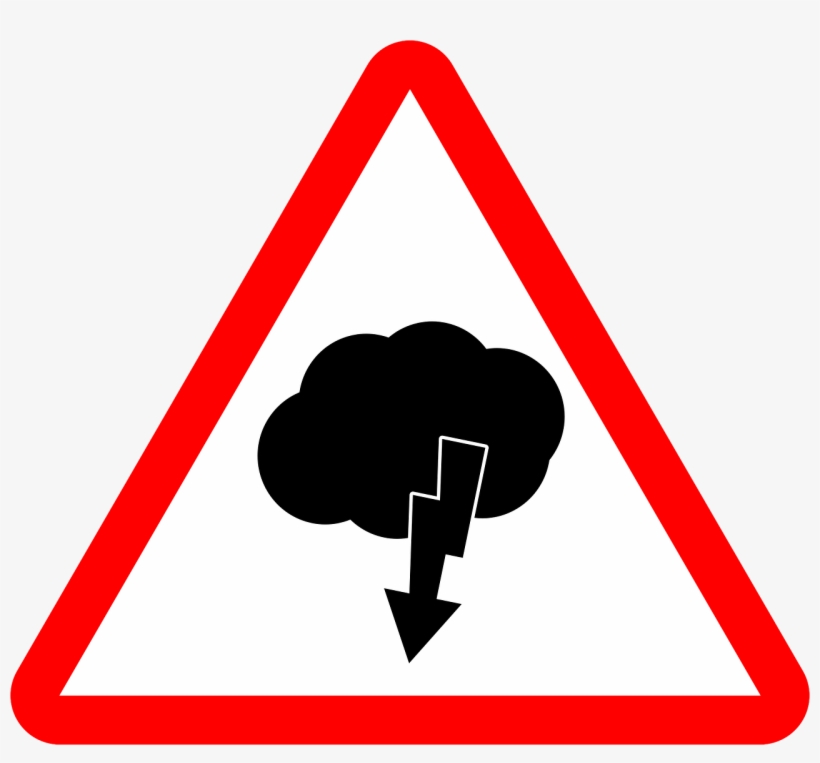 Of Lightning, - Storm Warning Icon, transparent png #8990123