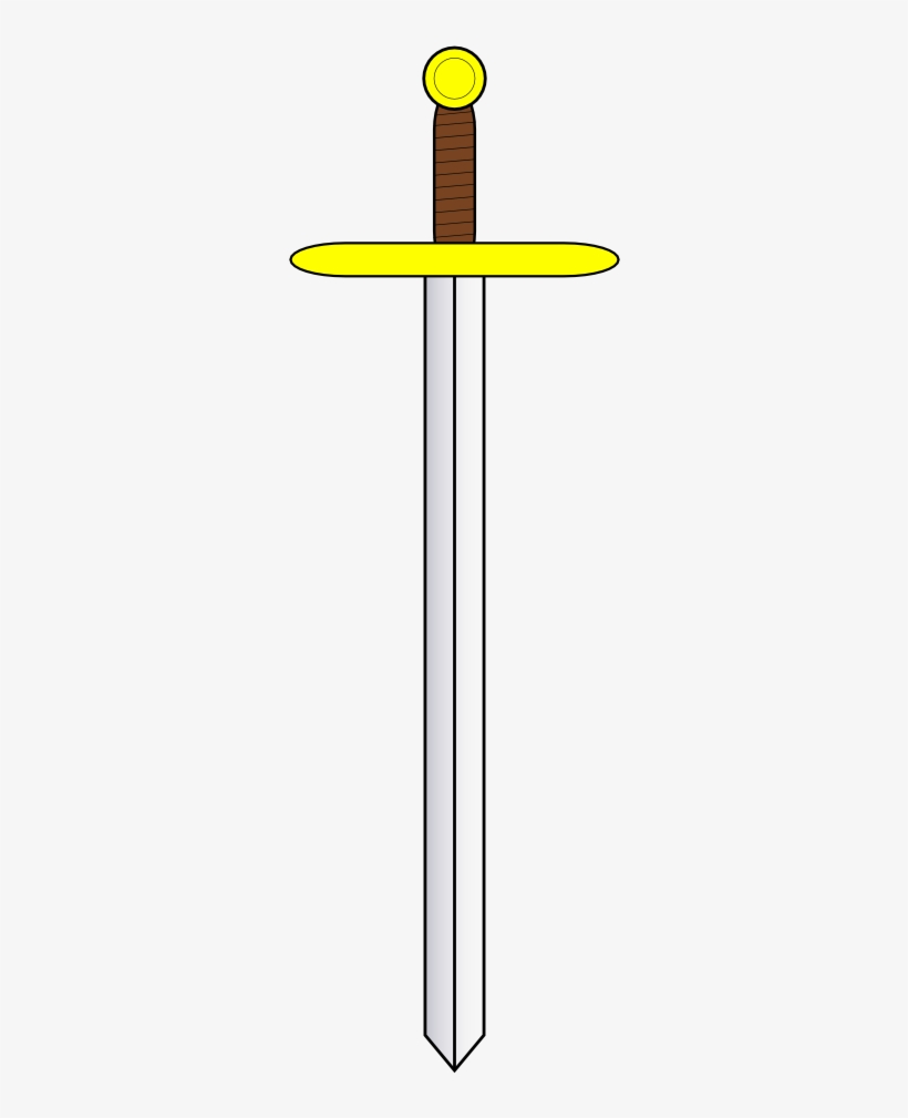Download Image As A Png - Heraldry Sword Proper, transparent png #8990128