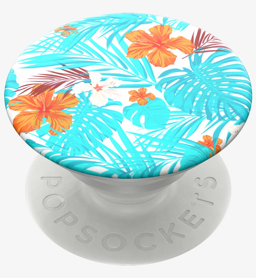 Tropical Hibiscus, Popsockets - Circle, transparent png #8990179