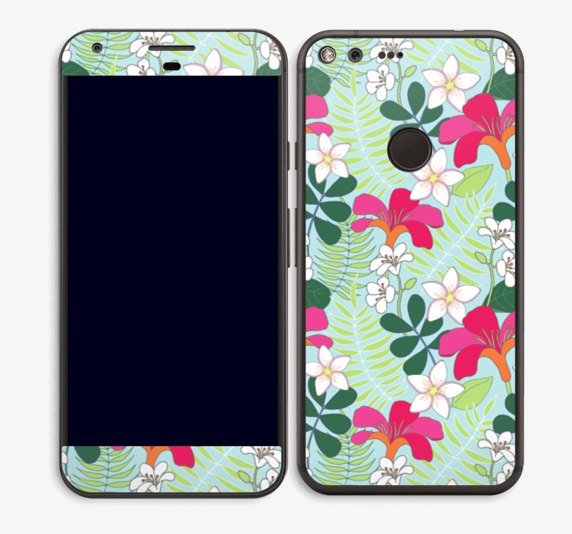 Tropical Flowers Skin Pixel Xl - Mobile Phone Case, transparent png #8990227