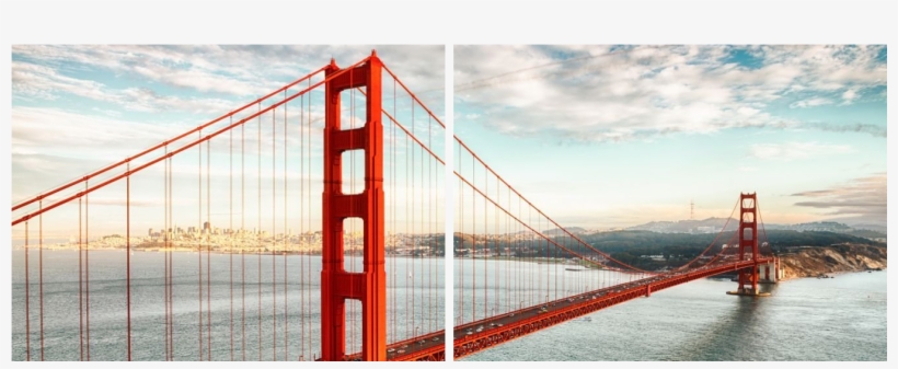 Golden Gate Bridge - Hvor Lang Er Golden Gate Bridge, transparent png #8991086