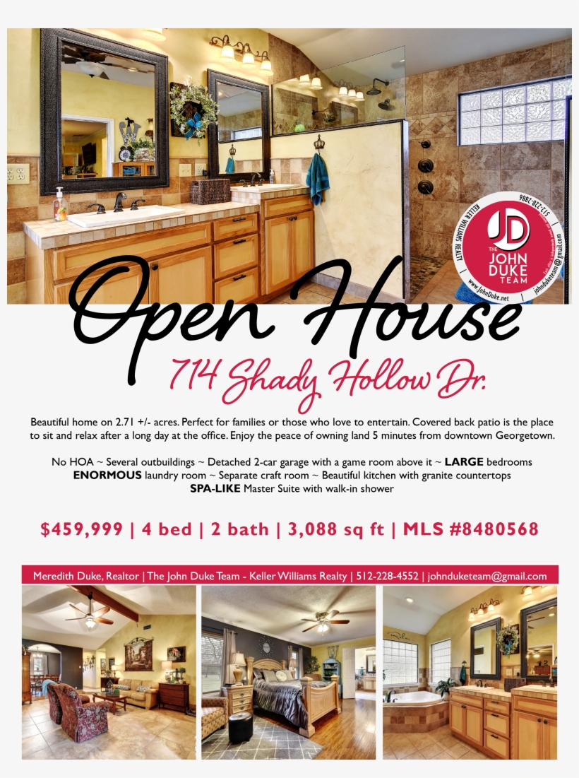 714 Shady Hollow Open House - Interior Design, transparent png #8991401