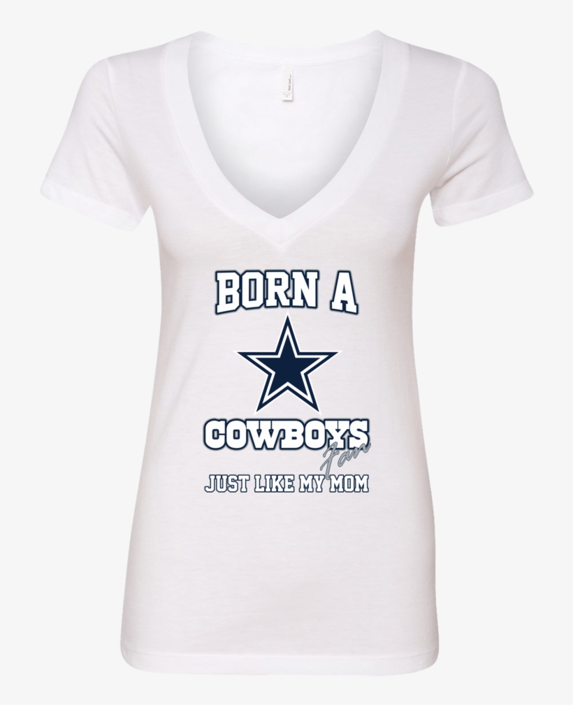 Born A Cowboys Fan Just Like My Mom - Active Shirt, transparent png #8991471