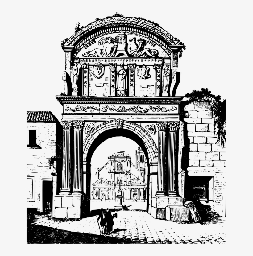 Auxerre Monument Facade Golden Gate Bridge Ancient - Portable Network Graphics, transparent png #8991870
