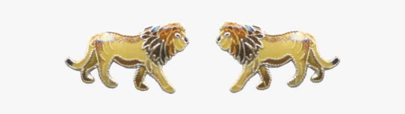 Er Lion Enamel Post - Animal Figure, transparent png #8992070