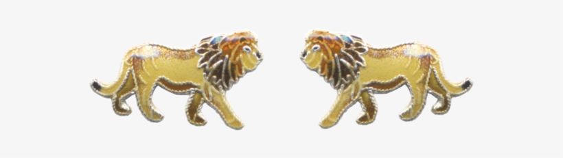 Er Lion Enamel Post - Animal Figure, transparent png #8992070