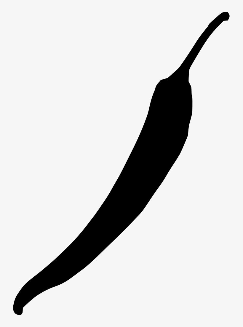 Download Png - Chili Png Vector Bkack, transparent png #8992119