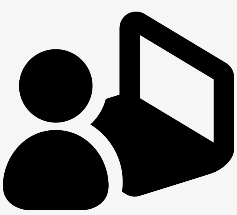 Png File Svg - User At Computer Icon, transparent png #8992549