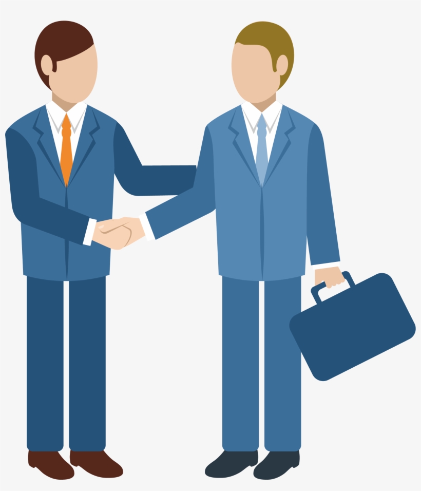 Customer Management Recruitment Meeting Clients - Businessman Shaking Hands Png, transparent png #8992662