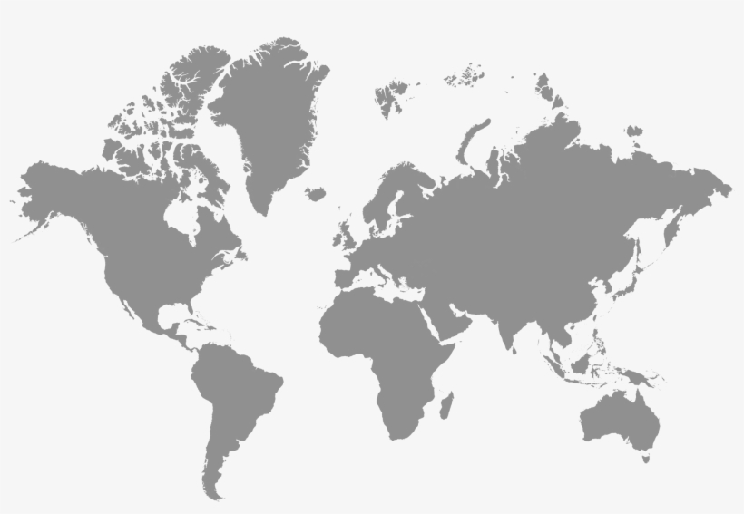 Mundo Png - World Map No Background, transparent png #8993269