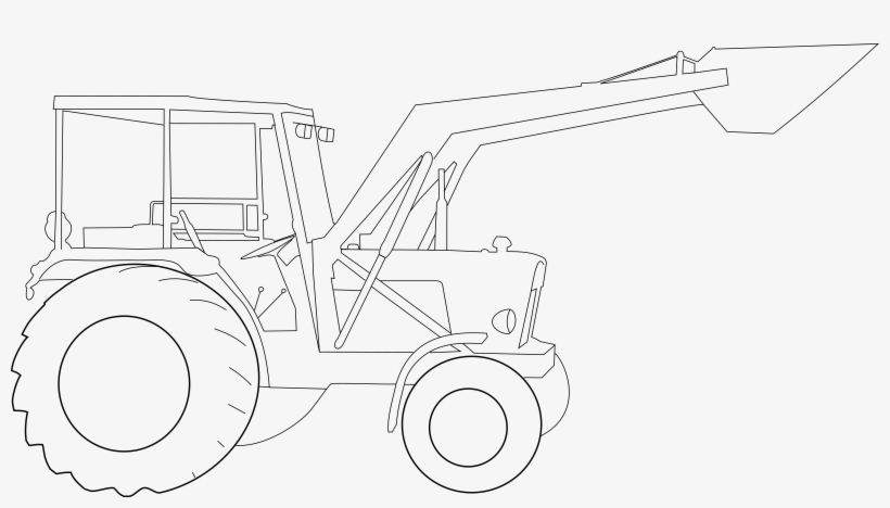This Free Icons Png Design Of Tractor Lines, transparent png #8993432