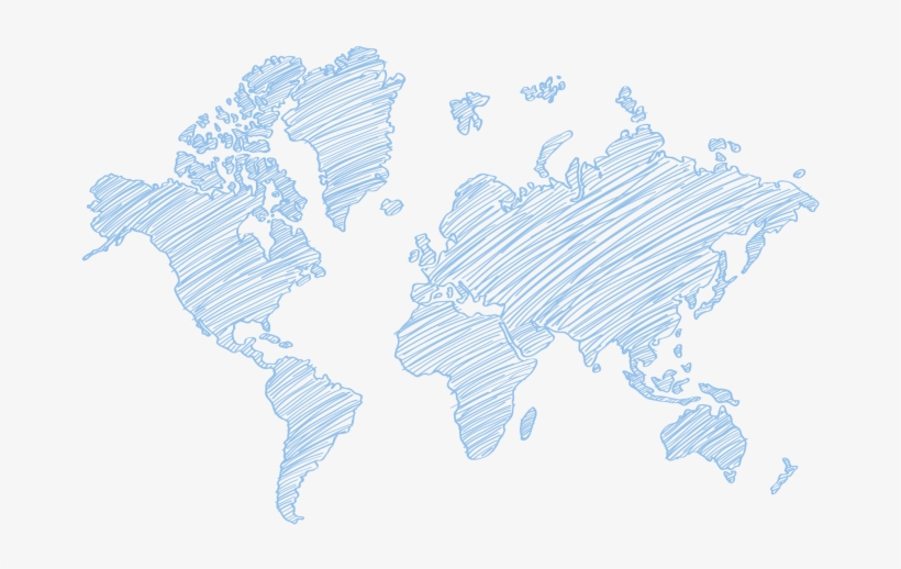 A Edimetal No Mundo - Artsy Map Of The World, transparent png #8993742