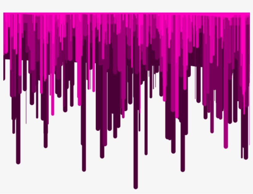 Border Edging Frame Paint - Purple Dripping Png, transparent png #8994232