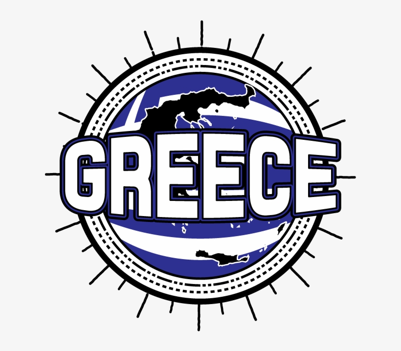 Greece Flag Map Outline Greek Pride Hellenic Republic, transparent png #8994764