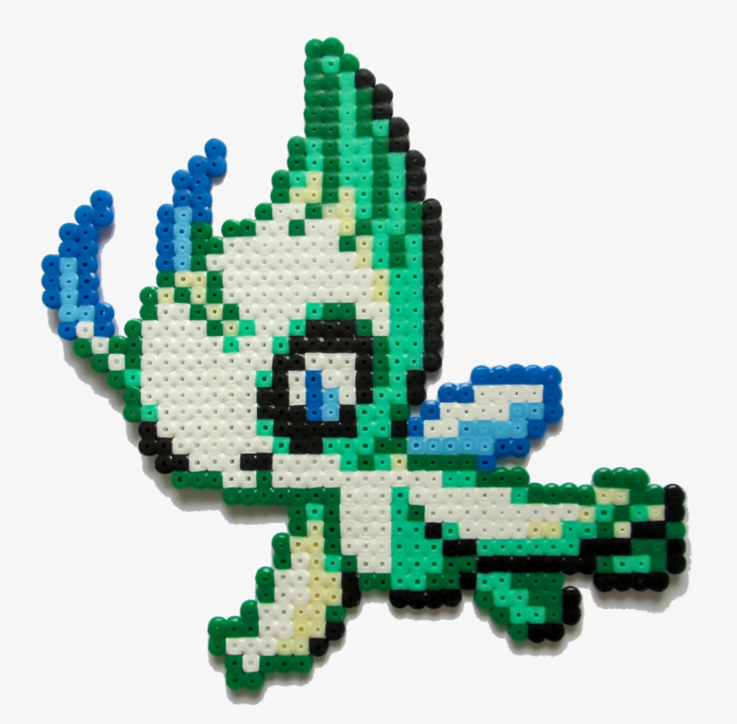 Beads,aenea-jones - Celebi Pokemon Cross Stitch, transparent png #8995948