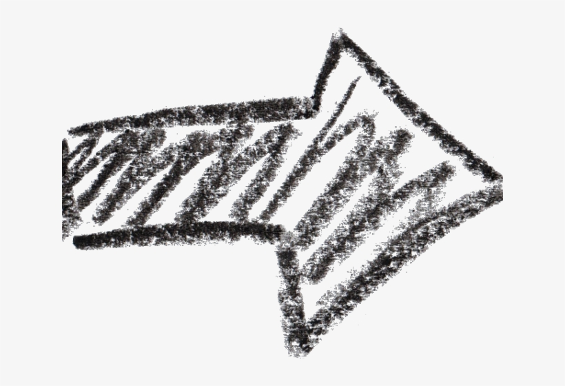Drawn Arrow Crayon - Sketch, transparent png #8996165