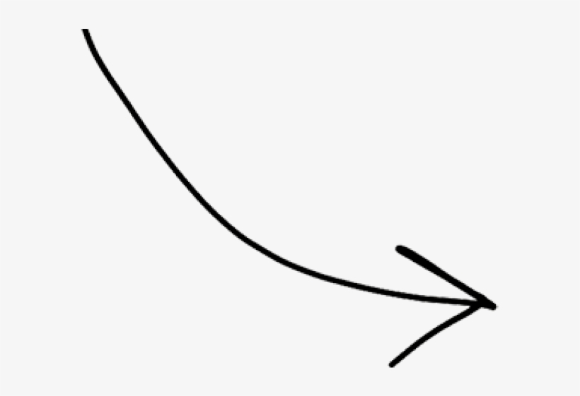 Drawn Arrow Transparent Hand - Line Art, transparent png #8996189