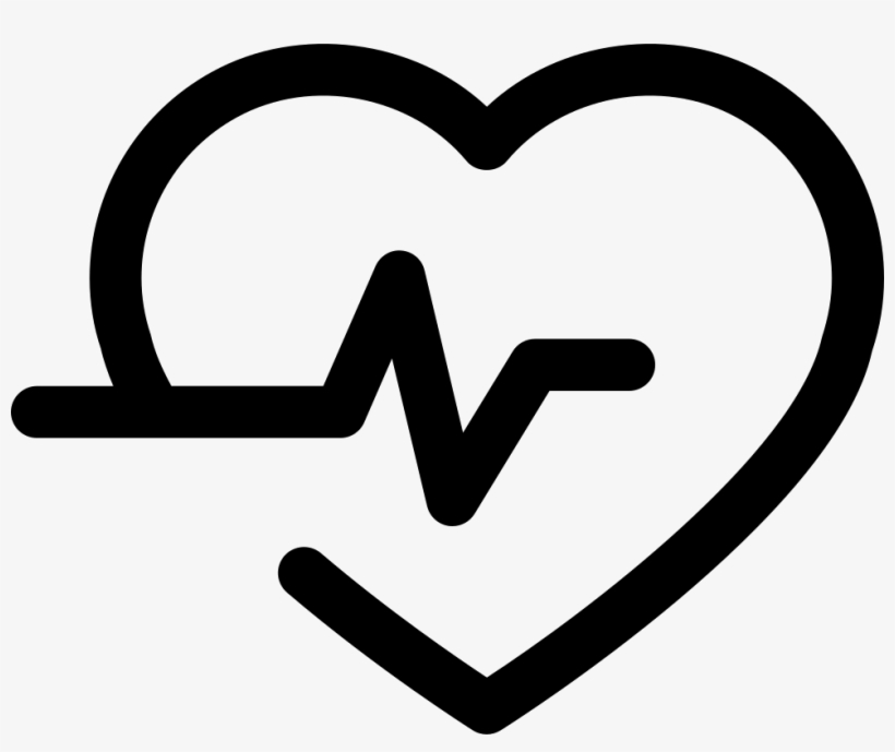 Lifeline In A Heart Outline Comments - Portable Network Graphics, transparent png #8996752