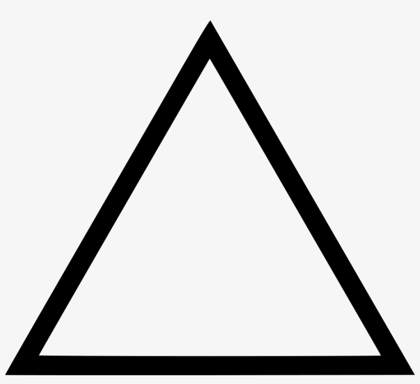 Png File - Outline Picture Of Triangle, transparent png #8996799