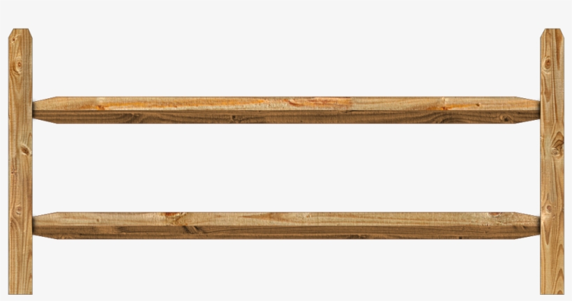 Wood Fence Png - Split Rail Fence Png, transparent png #8997583