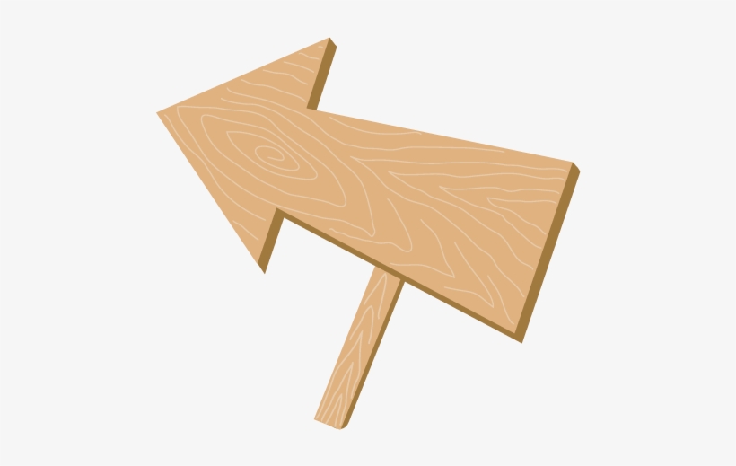 Wood Desk Background - Flèche D Indication En Bois Png, transparent png #8997628
