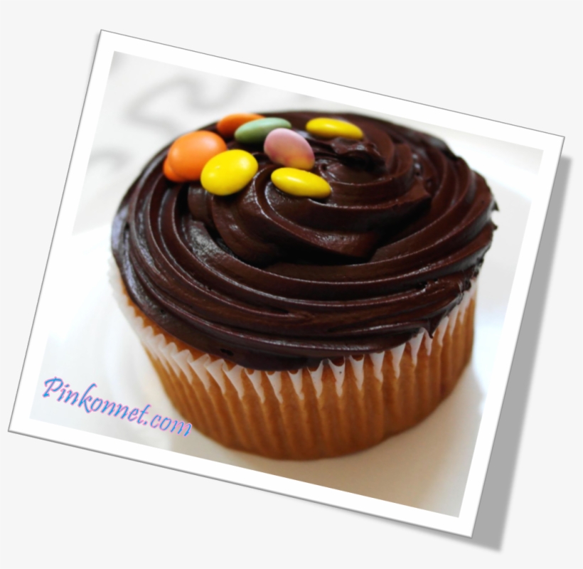 Banana Cupcake With Chocolate - Chocolate, transparent png #8998974