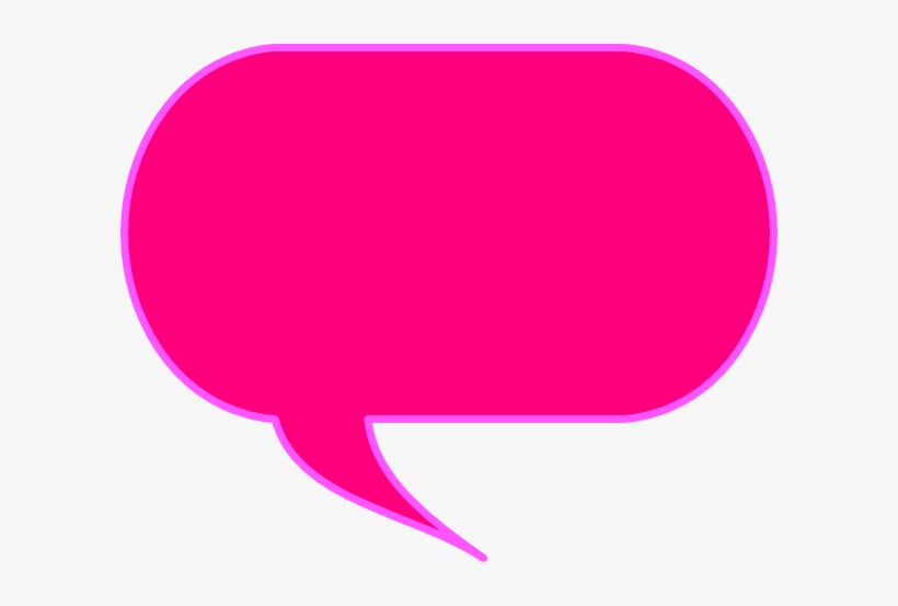 Pink Speech Bubble Png - Speech Bubble Pink Png, transparent png #90120