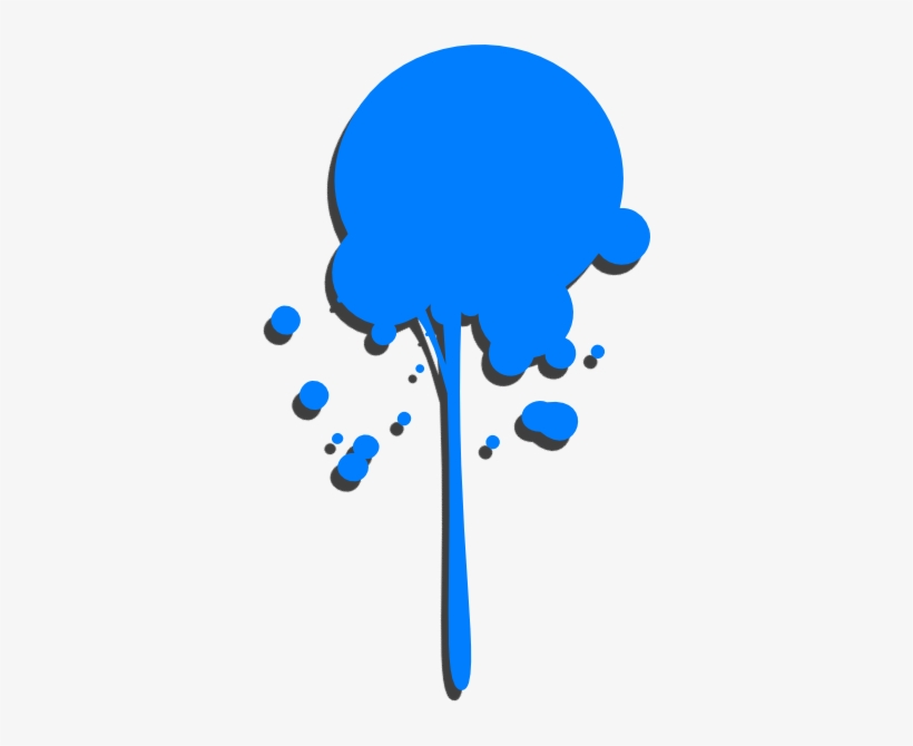 Blue Paint Drip Clip Art - Blue Paint Dripping Png, transparent png #90122