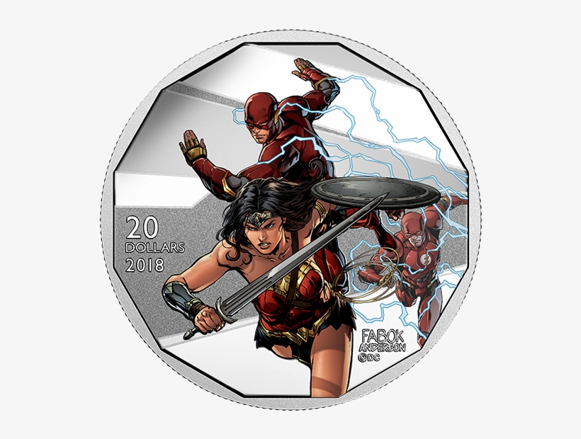 *the Flash And Wonder Woman - Flash Silver Coin, transparent png #90469