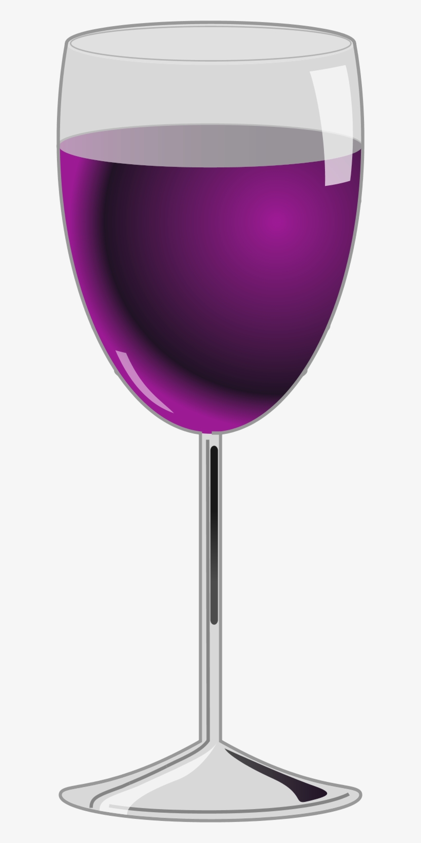 Purple Clipart Wine Glass - Wine Cup Png Clipart, transparent png #91225
