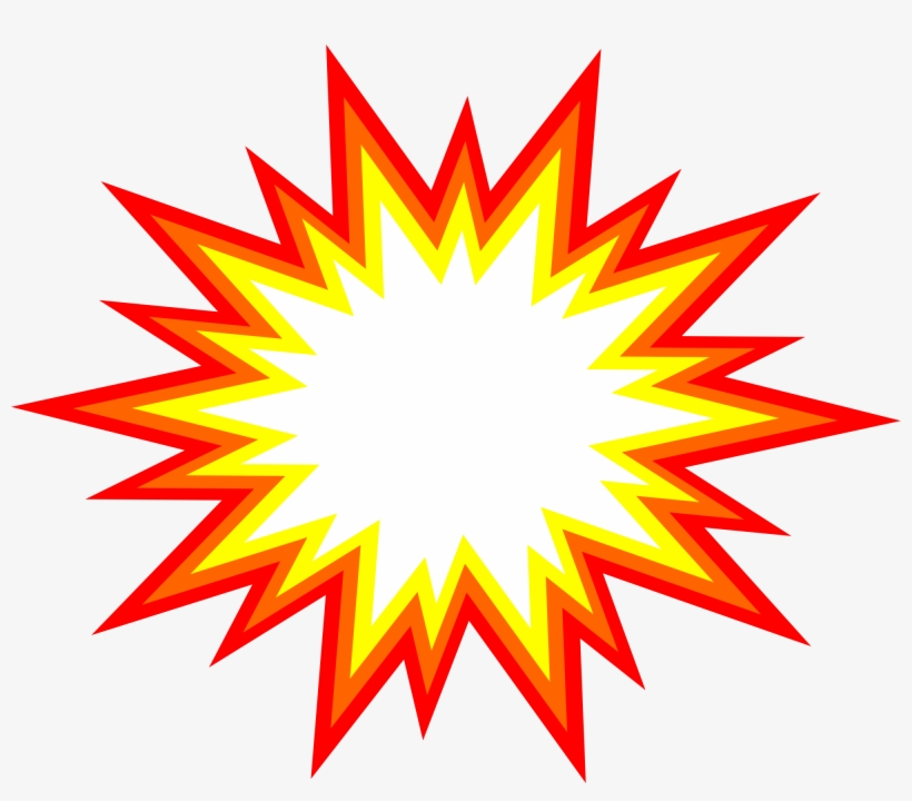 Freeuse Download Starburst Explosion Comic Png Transparent - Transparent Background Explosion Clipart, transparent png #91446