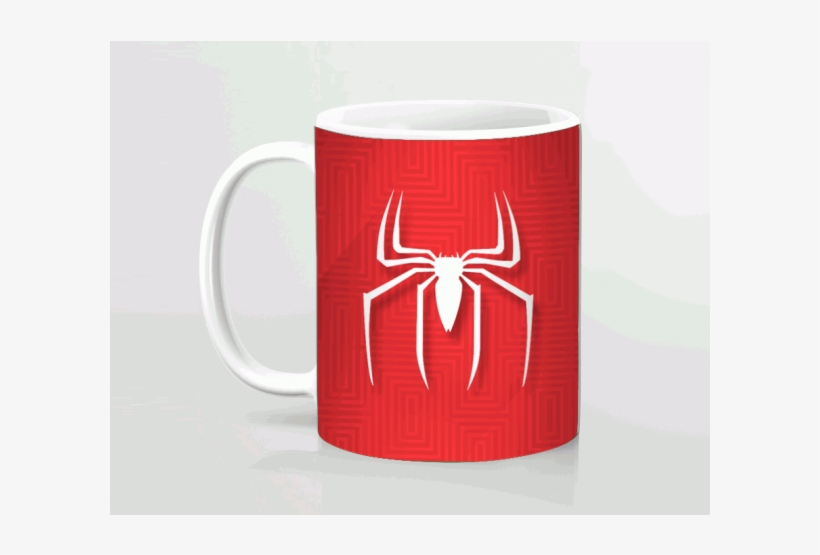 Spiderman Logo Printed Mug - Coffee Cup, transparent png #91519