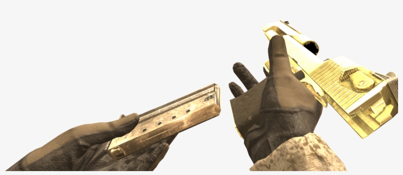 Gold Desert Eagle - Gold Desert Eagle Cod - Free Transparent PNG ...