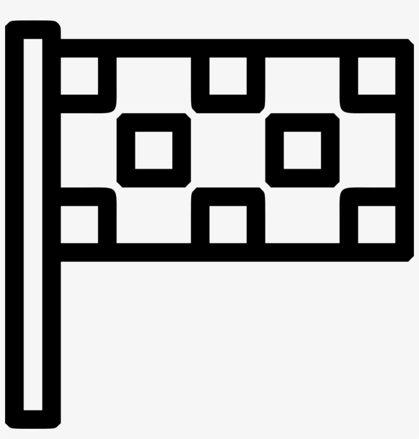 Checkered Flag Race End F Comments - Mata Edukacyjna Czarno Biala, transparent png #91648