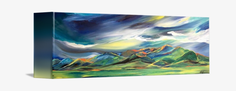 Dancing Sunlight On The Bridgers - Nice Transparent Watercolor Painting New, transparent png #91723