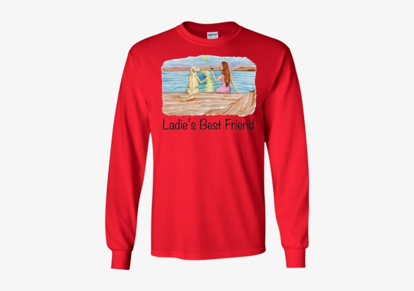 Ladie's Best Friend Watercolor T-shirt - William Allen Senior High School Canaries 100% Cotton, transparent png #91785