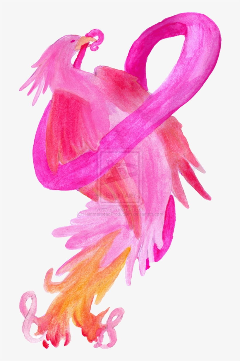 Breast Cancer Phoenix By ~hammerheadproduction On Deviantart - Floral Design, transparent png #91994