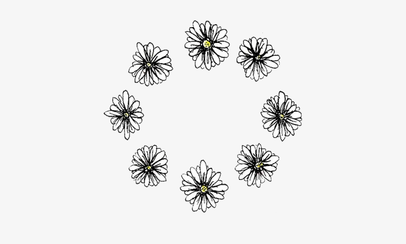 Daisy Chain Drawing Tumblr - Transparent Doodle Overlay, transparent png #92207