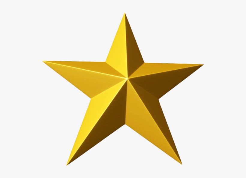 3d Gold Star Png Clipart - Stars Clipart Png - Free Transparent PNG  Download - PNGkey