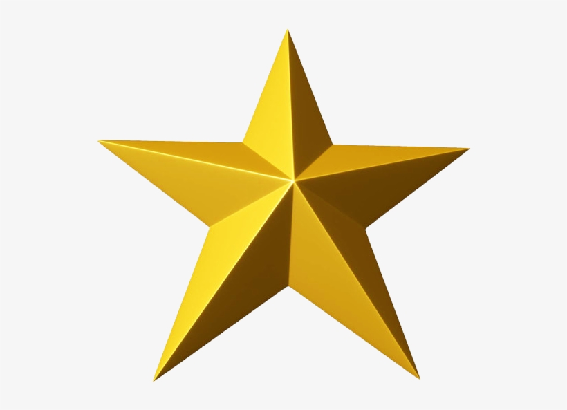 3d Gold Star Png Clipart - Stars Clipart Png, transparent png #92280