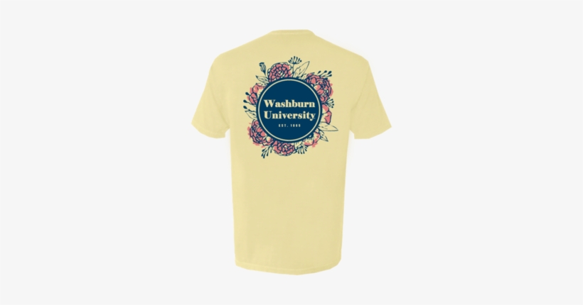 Washburn University Watercolor Flower Comfort Colors - Active Shirt, transparent png #92329