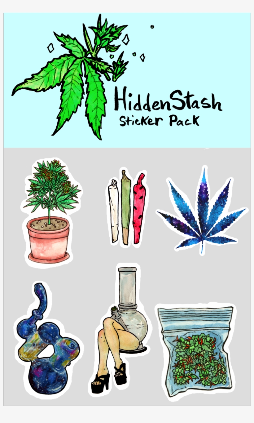 I'm Super Stoked To Announce That Through The Generosity - Weed Stickers, transparent png #92353